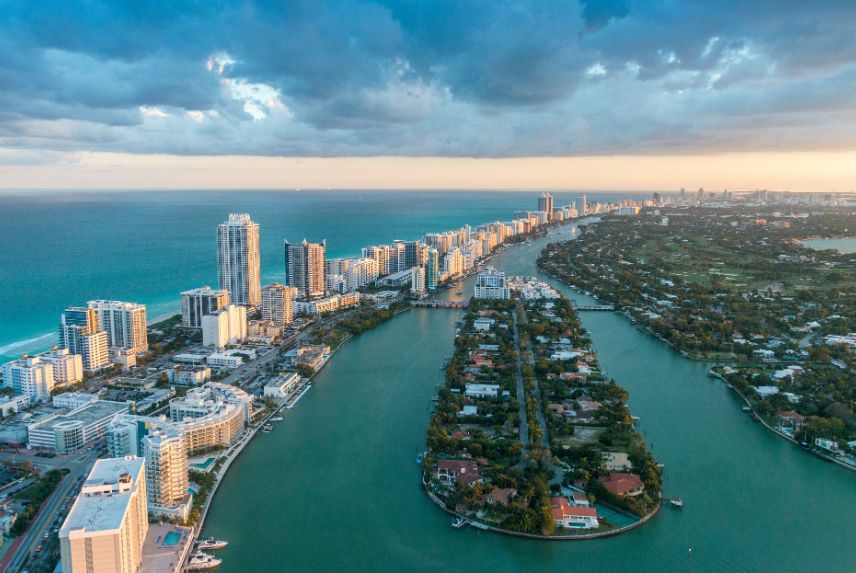 overview of miami beach