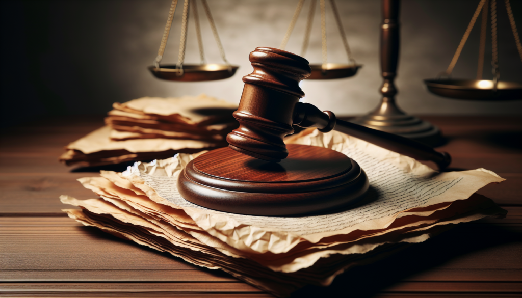 Illustration of a gavel and legal documents representing remedies under common law