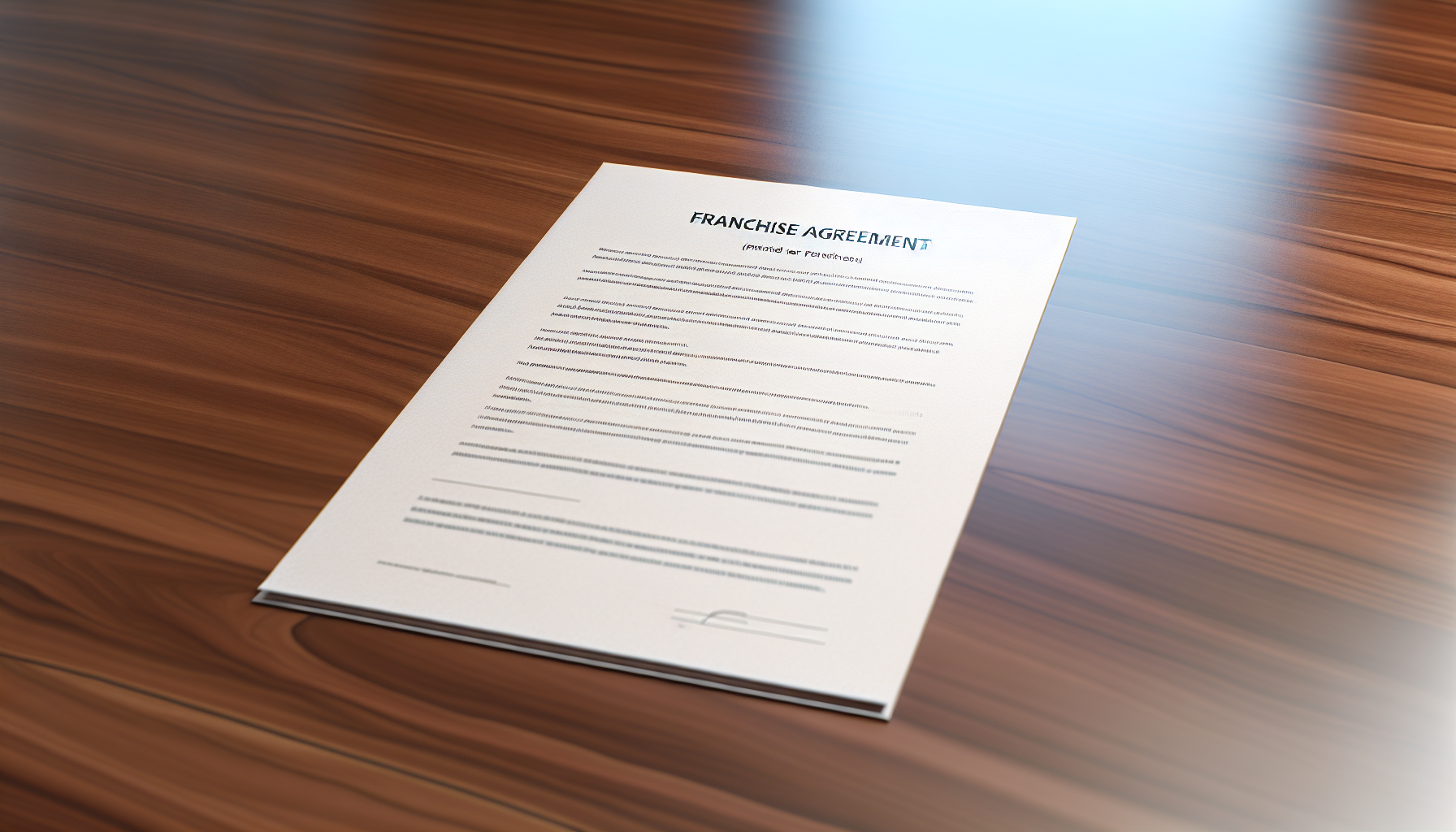 Franchise agreement overview