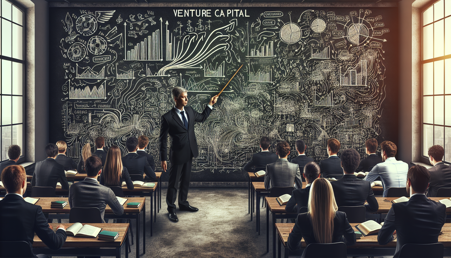 Illustration of entry-level venture capital courses for beginners