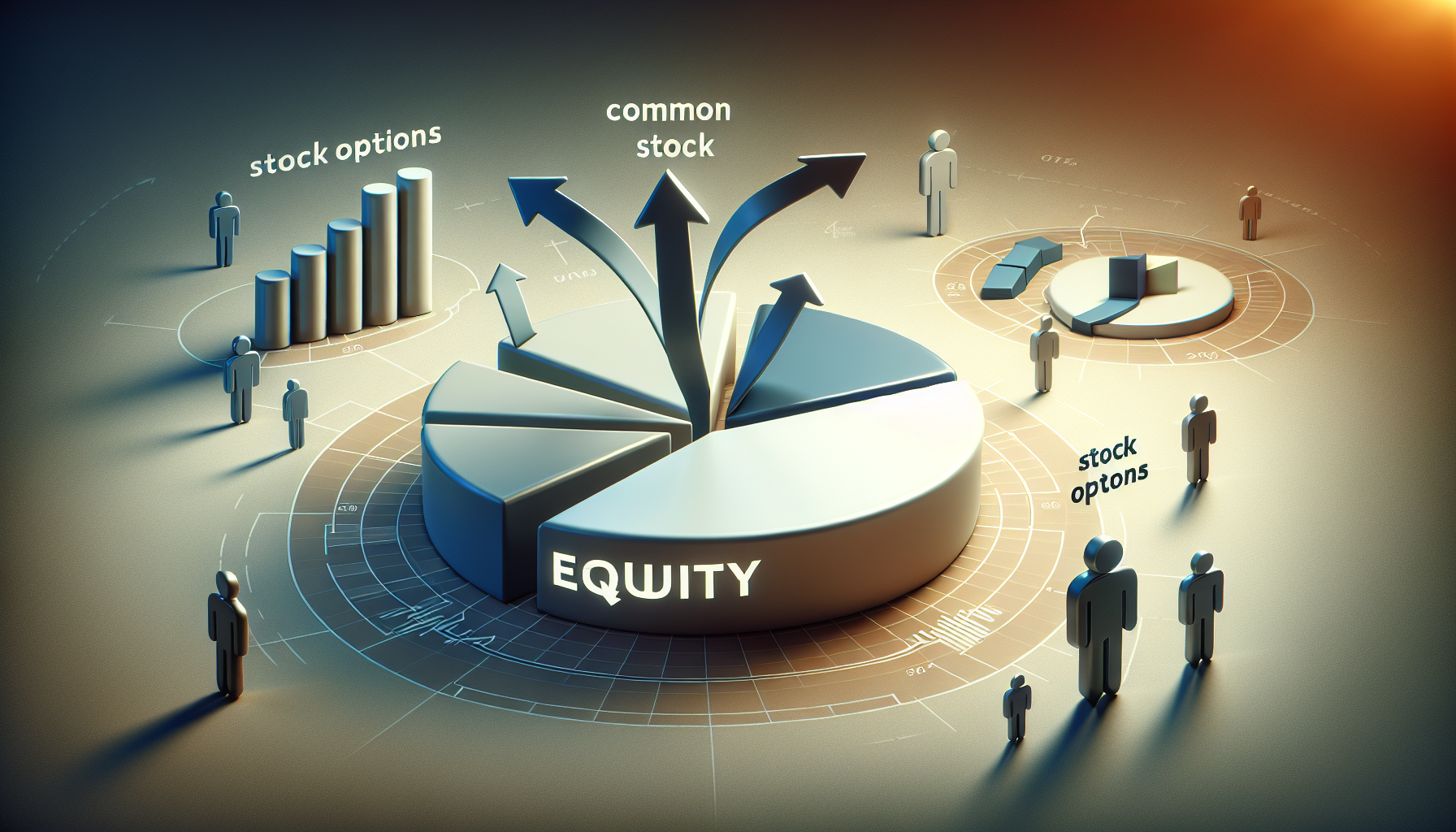 Illustration of common stock and stock options
