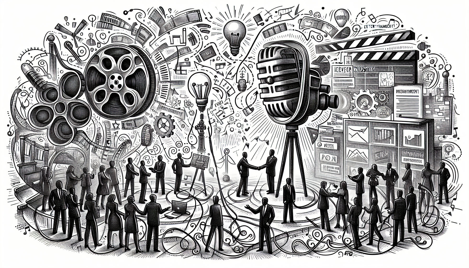 Illustration of effective marketing strategies in the entertainment industry
