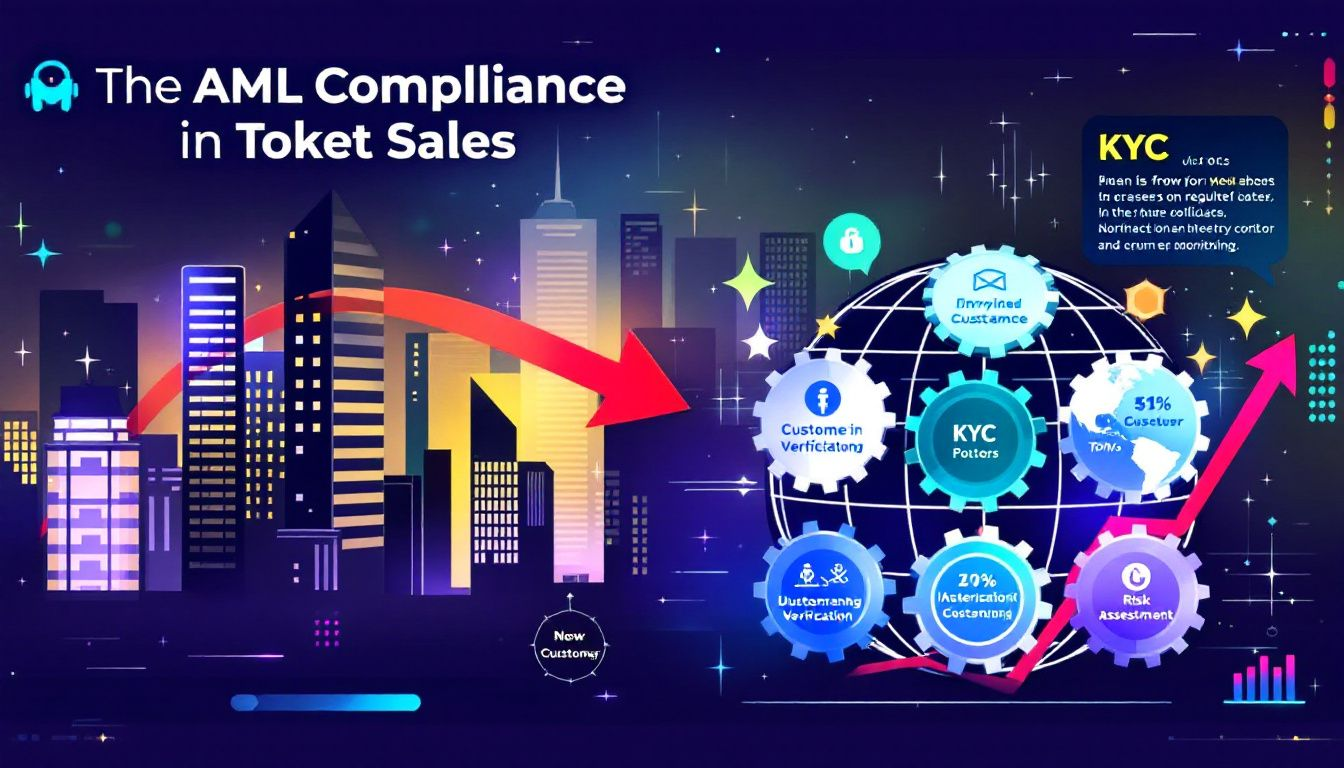 Illustration of AML compliance in token sales, highlighting key regulations.